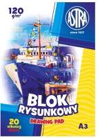 Astra 106119003 Rajztömb  pap a/3 120 gr 20 íves kép
