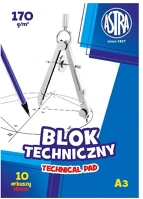 Astra 106119005 Rajztömb műszaki  pap a/3 170 gr 10 íves kép