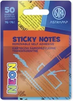 Astra 116025011 Öntapadós jegyzettömb pap neon 75x75 mm 50 lap kép