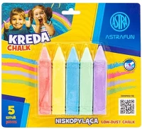 Astra 15.17450 Táblakréta  fun jumbo szögletes hegyezett 5 szín/bliszter kép