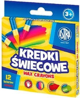 Astra 15.17455 Zsírkréta  kerek hegyezett törésálló 12 színű kép