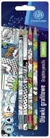 Astra 206023013 Grafitceruza  pen comics háromszögletű hb 4 db/bliszter kép