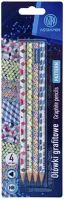 Astra 206023014 Grafitceruza pen patterns háromszögletű hb 4 db/bliszter kép