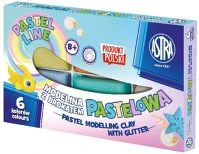 Astra 304118001 Gyurma  modellező csillámos 6 színű kép
