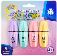 Astra 317122006 Szövegkiemelő  mini pasztell 4 szín/bliszter kép
