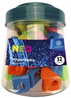 Astra 404022004 Hegyező  műanyag neon 1 lyukú kép