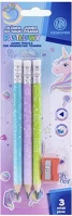 Astra HB 3+1 Grafitceruza  radíros unikornis ajándék hegyezővel hb 3+1 db/bliszter kép