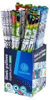 Astra 206023004 Grafitceruza  pen comics háromszögletű hb 48 db/pohár kép