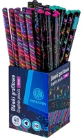 Astra 206023003 Grafitceruza  pen neon háromszögletű hb 48 db/pohár kép