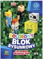 Astra PAP 80 G g a/4 10 íves színes szélű pixel és unicorn kép