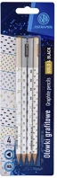 Astra PEN GOLD&BLACK Grafitceruza pen gold&black háromszögletű hb 4 db/bliszter kép