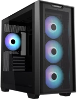 Asus 90DC00H0-B19010 A21 plus táp nélküli ablakos mt mini tower számítógépház fekete kép