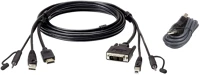 Aten 2L-7D02DHX2 Hdmi to dvi-d secure kvm cable kit 1,8m cable black kép