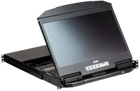 Aten CL3884NW-ATA-AG Kvm switch usb hdmi multi-view dual rail, widescreen lcd, 4 port kép