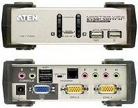 Aten CS1732B Kvm switch usb vga + audio, 2 port - cs1732b kép