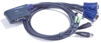 Aten CS62US-A7 Kvm switch usb vga + audio, 2 port - cs62us kép