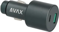Avax AVAX CC663B Carly+ 63w autós töltő usb a (qc)+type c (pd), fekete kép
