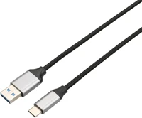 Avax CB301G Cb301g steely usb-a/usb-c kábel, 1,5 m kép