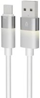 Avax AVAX CB313 Kab  glowy 18w usb-a - usb-c gyorstöltő kábel, fehér - 2m kép