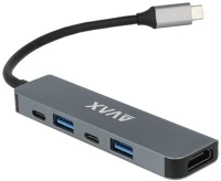 Avax AVAX HB611 Connect+ 5in1 multi type c-hdmi(4k60hz), typec, 2xusb 3.0, pd 100w hub kép