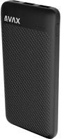 Avax AVAX PB120 Chg  lighty+ 20w 10.000mah powerbank usb-c (pd 3.0) + 2×usb-a, fekete kép