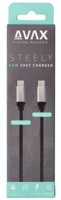 Avax COR_AXCB302G Töltőkábel, usb-c - usb-c, 60w, 1,5 m,  