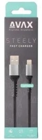 Avax COR_AXCB401G töltőkábel, usb-a - lightning (apple), 20w, 1,5 m, avax 