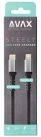 Avax COR_AXCB402G Töltőkábel, usb-c - usb-c, 27w, 1 m,  