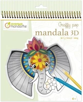 Avenue mandarine GY106C Kreatív színező  graffy pop mandala 3d, spirálos, a szavanna állatai kép