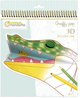Avenue mandarine GY107C Kreatív színező  graffy pop 3d, spirálos, a szavanna állatai kép
