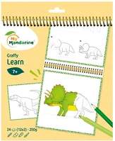 Avenue mandarine GY169C Kreatív színezőfüzet  graffy learn dinoszauruszok kép