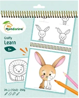 Avenue mandarine GY176C Kreatív színezőfüzet  graffy learn kölyök állatok kép