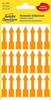 Avery 3008 Jelölőnyíl, 39x9 mm, neon narancs, 63 etikett/csomag kép