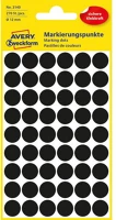 Avery 3140 12mm 270db-os fekete jelölőpont kép