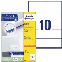 Avery 3425 Etikett   105x57mm univerzális 1000 címke/doboz 100 ív/doboz kép