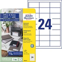 Avery 3658-10 Etikett, univerzális, 64,6x33,8 mm, 240 etikett/csomag kép
