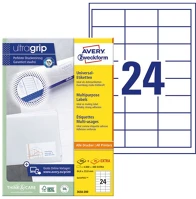 Avery 3658-200 Etikett   64,6x33,8 mm fehér univerzális 5280 címke/doboz 200+20 ív/doboz kép