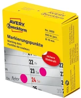 Avery 3850 Etikett   öntapadó jelölőpont adagoló dobozban pink 10mm 800 jelölőpont/doboz kép