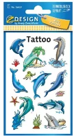 Avery 56439 Tetoválás matrica  delfinek tengeri csillagok kép