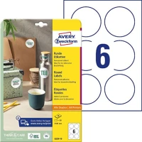Avery 6229-10 Fehér 80mm 10 ív univerzális címke köretikett kép
