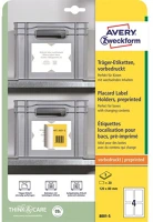 Avery 8001-5 120x80mm 20db-os hordozó címkék etikett címkékhez kép