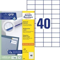 Avery COR_AY3651 Etikett, univerzális, 52,5x29,7 mm, 4000 etikett/csomag kép