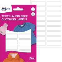 Avery COR_AYETVET36 ruhacímke, műanyag, iskolai, 45x13 mm, kézzel írható, avery zweckform kép