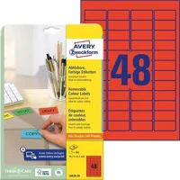 Avery COR_AYL603820 etikett, univerzális, 45,7x21,2 mm, eltávolítható, kerekített sarkú kép