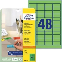 Avery COR_AYL604020 etikett, univerzális, 45,7x21,2 mm, eltávolítható, kerekített sarkú kép