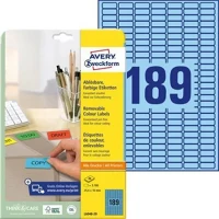 Avery COR_AYL604820 etikett, univerzális, 25,4x10 mm, eltávolítható, kerekített sarkú kép