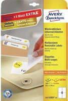 Avery L4733REV-25 Etikett   99,1x139 mm univerzális visszaszedhető 30 ív/csomag kép