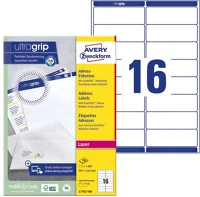 Avery L7162-100 Etikett   99,1x33,9mm univerzális 1600 címke/doboz 100 ív/doboz kép