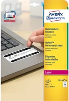 Avery PPP1061-2238 Etikett címke  zweckform 63.5x33.9 mm lézer címke eltávolíthatatlan 20 ív 480 db/csomag l6146 kép