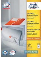 Avery 3658 Avery  qp 64,6×33,8mm univerzális 2400db-os etikett kép